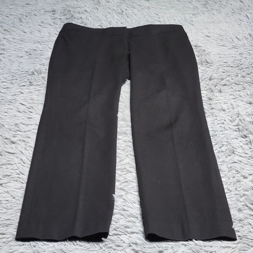 LOFT Dress Julie Pants Trousers Women 10P 10 Petite Black Stretch Ankle Length